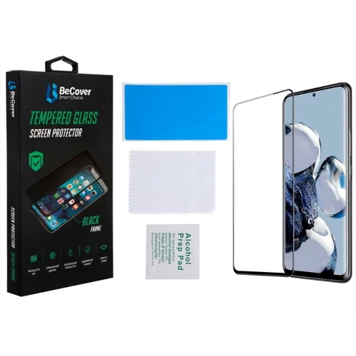 Аксессуар для смартфона BeCover Tempered Glass Black for Xiaomi 12T / 12T Pro (708558)