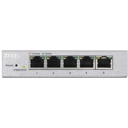 Сетевой коммутатор ZyXel GS1200-5 (GS1200-5-EU0101F): Порты только Gigabit Ethernet (10/100/1000)