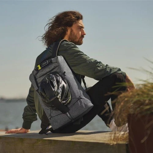 Мужской рюкзак антивор XD Design Bobby Urban Lite 15.6" Grey серый (P705.502): Стиль Повседневный (Casual)
