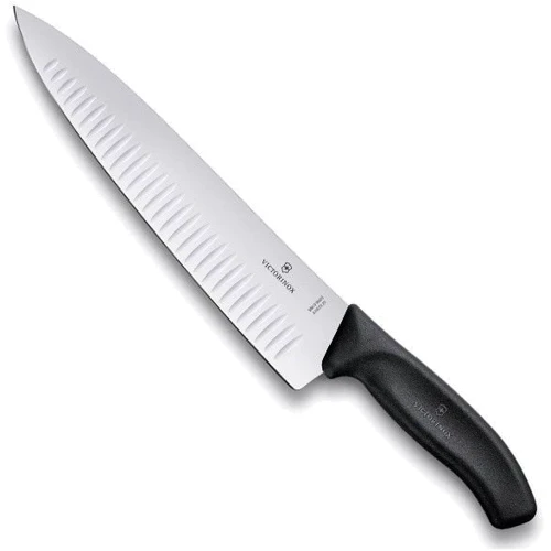 Кухонный нож Victorinox SwissClassic Carving 25см черный в блистере (6.8023.25B)