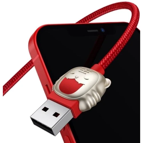 Кабель Baseus USB Cable to Lightning/microUSB/USB-C Tiger 3.5A 1.2m Red (CASX010009) фото 6
