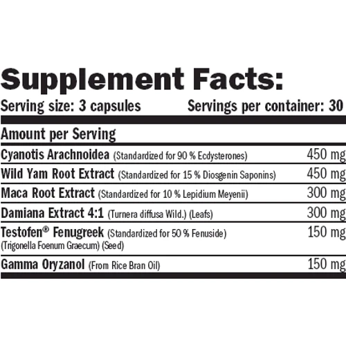 Бустер тестостерона Amix Nutrition Ecdy Sterones 90 caps: Форма выпуска капсулированные