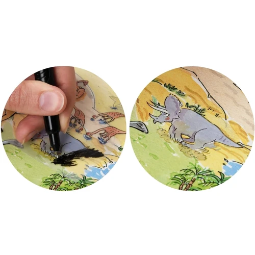 Набор переводных наклеек Scribble Down с онлайн приложением Динозавры, А4