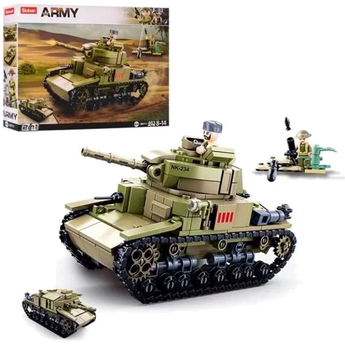 Конструктор Sluban Армія Військовий італійський танк M14/41 (M38-B0711)