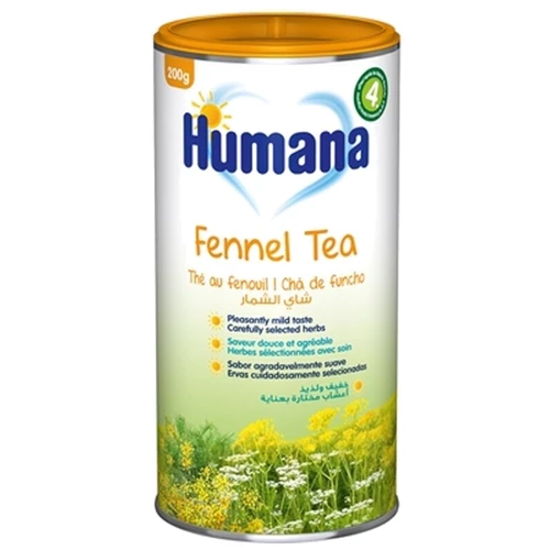 Растворимый чай Humana с фенхелем и тмином 200 гр. с 4-го недели