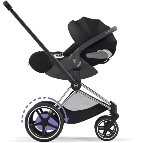 Шасі Cybex ePriam & каркас Chrome Black з електродвигуном та акумулятором фото 7