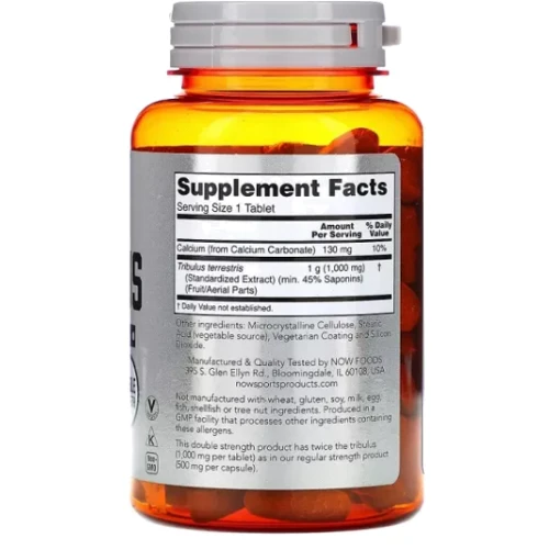 NOW Foods Tribulus 1000 mg 90 tabs Трибулус