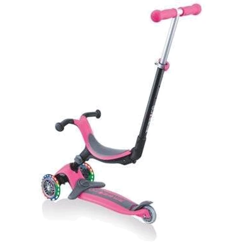 Самокат Globber серии Go up foldable plus розовый, колеса с подсветкой, 20/50кг, 1+ 3 колеса фото 13