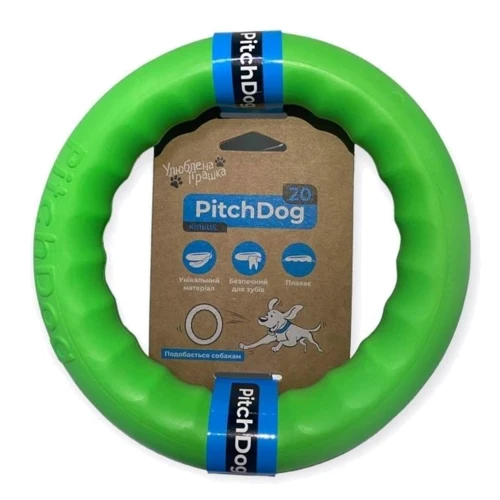 Кольцо для апортировки Collar PitchDog 20 см салатовый (62375)