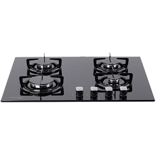 Варочная поверхность газовая Pyramida PFG 646 BLACK: Количество конфорок 4