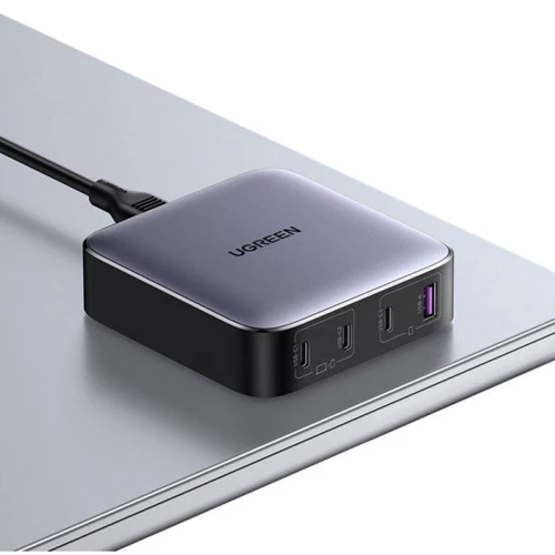 Зарядное устройство Ugreen Wall Charger 3хUSB-C+USB CD328 GaN 100W Nexode Series Black (90928): Кабель в комплекте отсоединяемый