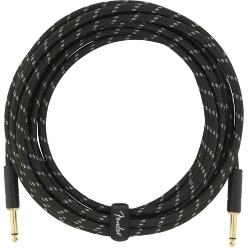 Кабель инструментальный Fender Cable Deluxe Series 18.6' Black Tweed