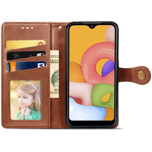 Аксессуар для смартфона Mobile Case GETMAN Gallant Brown for Xiaomi Redmi A1 / A2: Совместимость Xiaomi Redmi A1 / A2