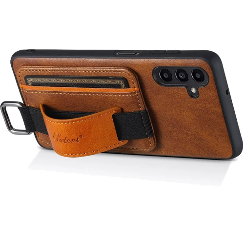 Чехол для телефонов Epik Leather Case Wallet and Straps Brown for Samsung A145 Galaxy A14 4G / A146 Galaxy A14 5G: Материал искусственная кожа и TPU (термополиуретан)