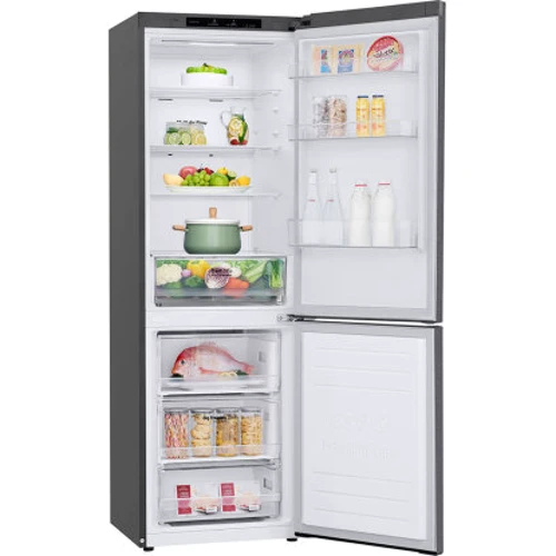 Холодильник LG DoorCooling+ GA-B459SLCM: Додаткові можливості Сигнал відкритих дверей, Зона свіжості, Полку для пляшок, Сигнал відкритих дверей, Перенавішування дверей, Швидке охолодження, швидка заморозка, багатопотокова система охолодження, дисплей