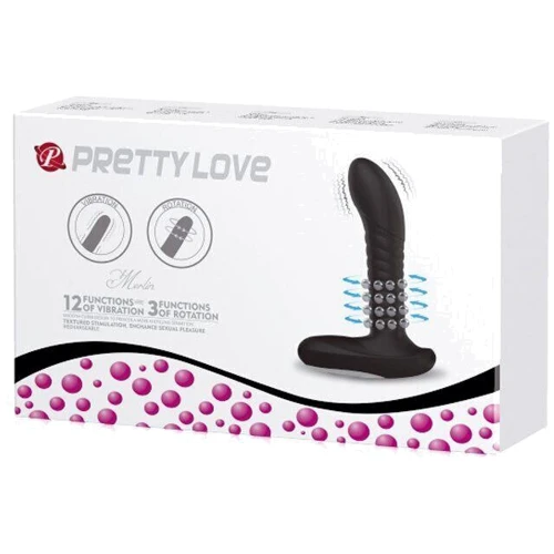 Стимулятор простаты Merlin с вибрацией и ротацией, BI-040065-1