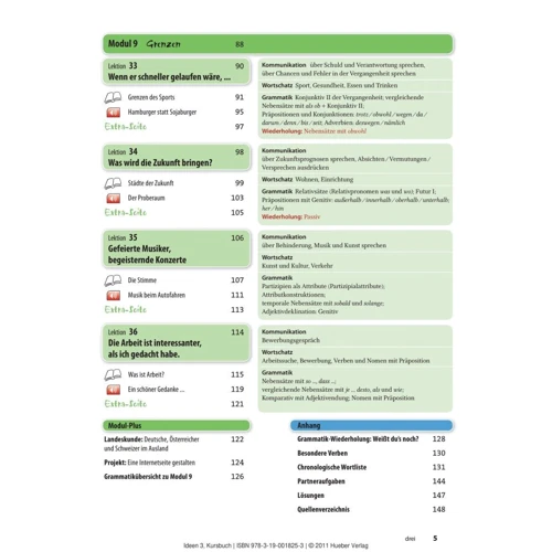 Ideen 3: Kursbuch: ISBN 9783190018253, 978-3-19-001825-3