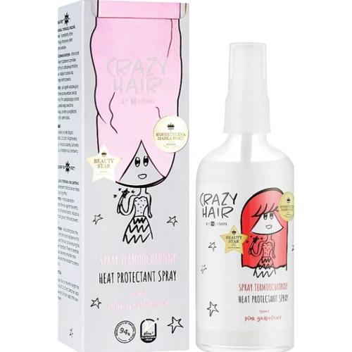 HiSkin Crazy Hair Heat Protectant Spray Pink Grapefruit Спрей-термозащита Розовый грейпфрут 100 ml