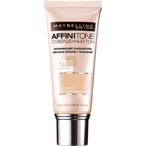 

Maybelline New York Affinitone Совершенный тон №16 Ванильно-розовый Тональный крем 30ml