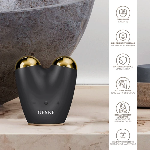 Мікрострумовий підтягувач обличчя GESKE MicroCurrent Face-Lifter 6в1 gray (HB0130)