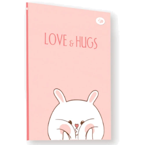 Блокнот Funny rabbit А5 розовый