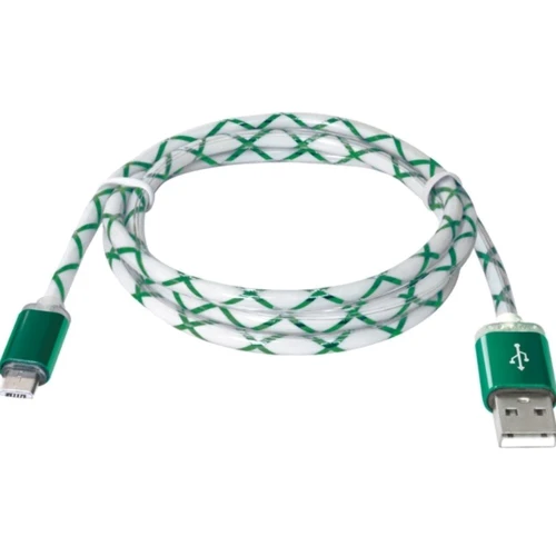 Кабель Defender LED backlight USB Cable to microUSB 1m Green (87557): Тип USB Cable - microUSB