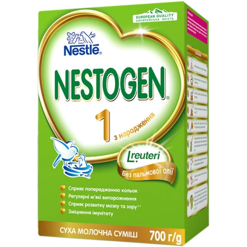 Суміш суха молочна Nestogen Nestle 1 з лактобактеріями L.Reuteri для дітей з народження 350 г (7613038292014)