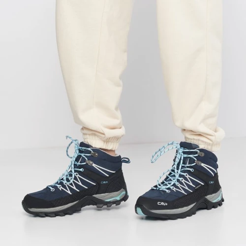 Ботинки CMP Rigel Mid Wmn Trekking Shoe WP (3Q12946-23MG) 38 (39) синие натуральная замша демисезон фото 6