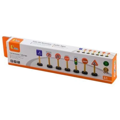 Набір для залізниці Viga Toys Дорожні знаки (50817): Тип декорации
