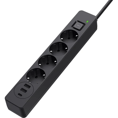 Сетевой фильтр ColorWay CW-CHE432PDB, 4 розетки/3USB 2M (CW-CHE432PDB): Тип Сетевые фильтры