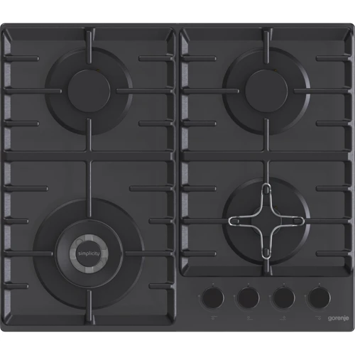 Варочная поверхность газовая Gorenje GTW641SYB: Расположение панели Спереди справа