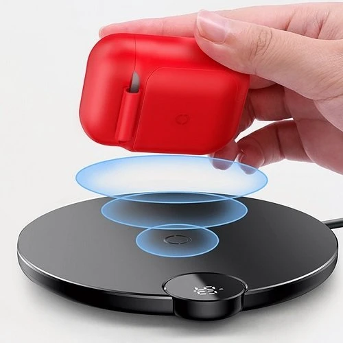 Беспроводной зарядный чехол Baseus Wireless Charger Red for AirPods (WIAPPOD-09)