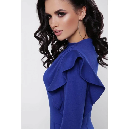 Платье FashionUp PL-1668A 48 синее повседневное до середины бедра: Вид Повседневные платья
