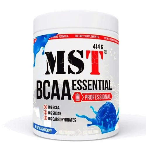 Амінокислота для спорту MST Nutrition BCAA Essential Professional 414 g /30 servings/ Blue Raspberry