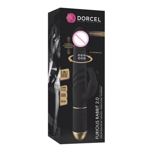 Вибратор Dorcel Furious Rabbit 2.0 с возвратно-поступательными движениями