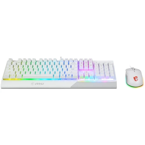 Комплект проводной MSI Vigor GK30 Combo UA White (S11-04UA302-CLA): Подключение проводное