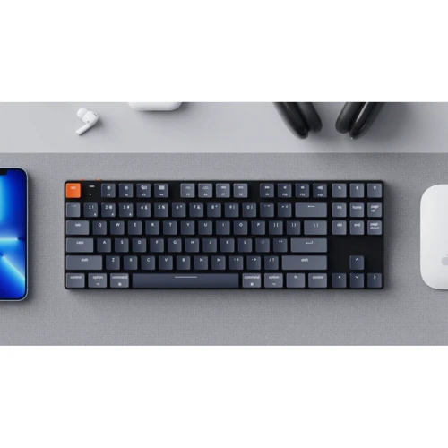 Клавиатура Keychron K1 87 keys, Gateron Red, White LED, Black (L1_KEYCHRON): Подключение беспроводное
