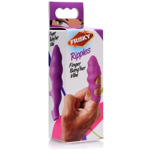 Вибростимулятор на палец Frisky Finger Bang-her Vibe Purple