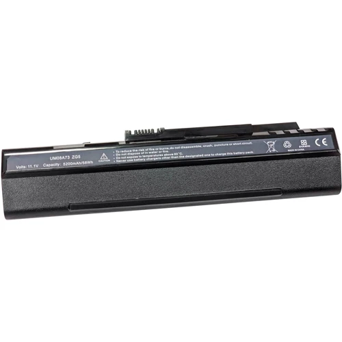 Батарея для ноутбука Acer UM08A31 Aspire One ZG-5 11.1V Black 5200mAh OEM (957393)