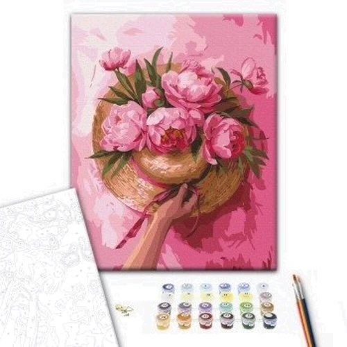 Картина за номерами Brushme Капелюх серед квітів 40х50 см (BS54090): Виробник Brushme
