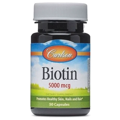 

Carlson Labs Biotin 5 mg 50 Capsules (CAR-24910) Биотин