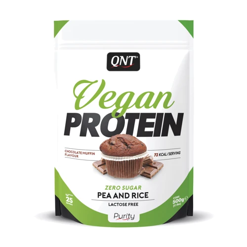 Протеин QNT Vegan Protein 500 g /25 servings/ Chocolate Muffin