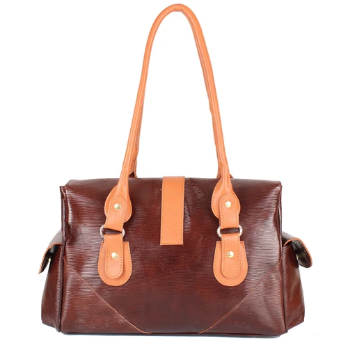 Жіноча сумка саквояж Laskara коричнева (LK-DM233-choco-cognac): Країна виробник Греція