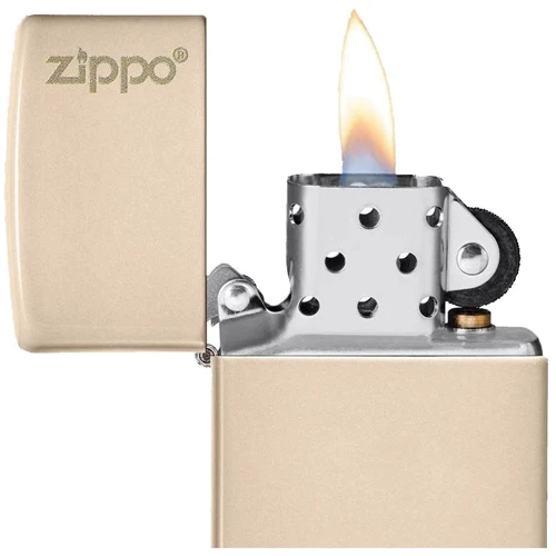 Запальничка Zippo 49453ZL Flat Sand Zippo Logo (49453 ZL) фото 2