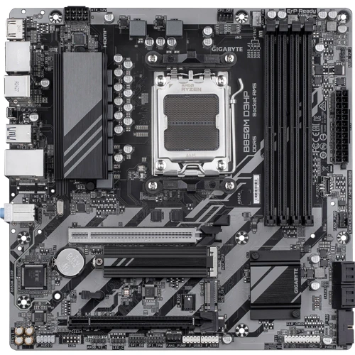 GIGABYTE B850M D3HP UA: Оперативная память 4xDDR5 8200 МГц, до 256 ГБ