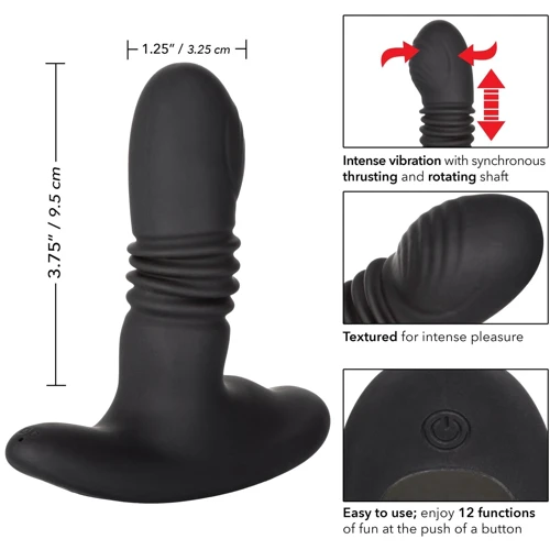 CalExotics Eclipse Thrusting Probe - массажер простаты, 9.5x3.25 см
