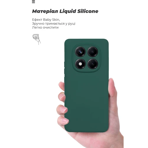 Чехол для телефонов ArmorStandart ICON Case Camera cover Dark Green for Xiaomi Redmi Note 14 Pro 4G (ARM86878)