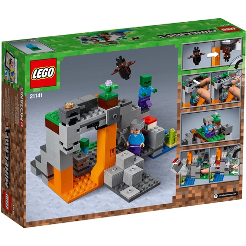 Конструктор LEGO MINECRAFT Печера зомбі 241 деталь (21141): Рекомендований вік від 7 до 14 років