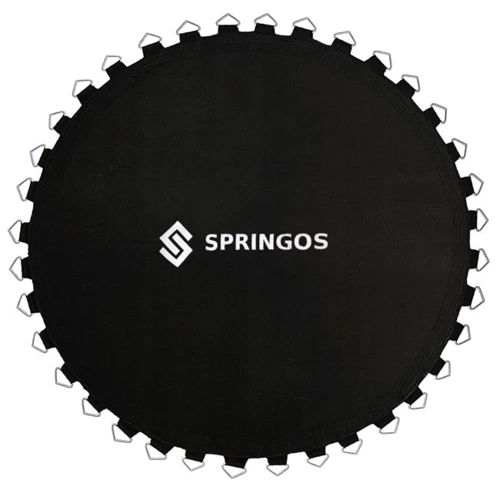 Прыжковое полотно для батута Springos 244 см 48 пружин Black (TM-8FT 48V)