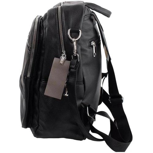 Жіночий рюкзак Valiria Fashion чорний (ODA365110-black): Фактура Матовая, Зернистая